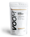 White pouch of VOOM Rapid Recovery with black text and golden brown detailing