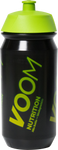 Black biodegradable bottle with green VOOM logo and green sports top, can be used to boost hydration with Voom electrolyte drink